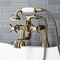 Kingston Brass KS248AB Deck Mount Clawfoot Tub Faucet with Hand Shower, Antique Brass KS248AB - alternate 4